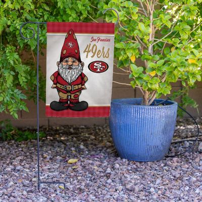 Rico Industries NFL Football San Francisco 49ers Gnome Spring 13" x 18" Double Sided Garden Flag Image 3