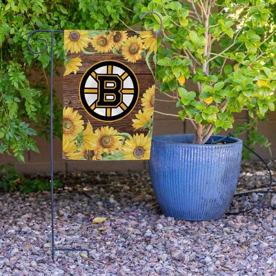 Rico Industries NHL Hockey Boston Bruins Sunflower Spring 13" x 18" Double Sided Garden Flag Image 3