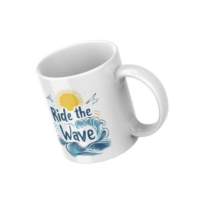 Ride the Wave Mug by Dancing Littles Jungle Image 1