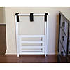 Right Height Luggage Rack with Shoe Rack, White Finish Image 3