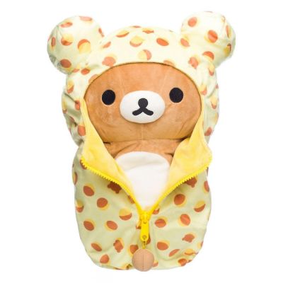 Rilakkuma San-X Original Castella Cake Pattern Sleeping Bag Plush Image 1