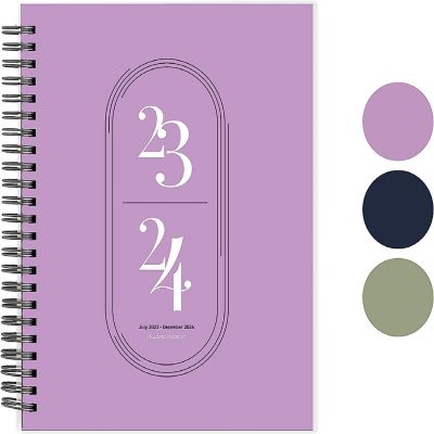 Rileys 2023-2024 18-Month Academic Weekly Planner - Academic Weekly & Monthly Agenda Planner, Flexible Cover, Notes Pages (8 x 6 inches, Lilac) Image 1