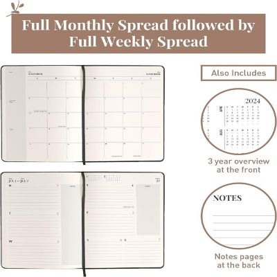 Rileys & Co 2024 Weekly Planner - Premium Annual Weekly & Monthly Agenda Planner, Jan - Dec 2027 Image 3