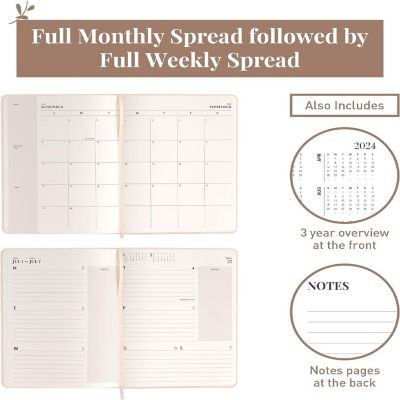 Rileys & Co 2024 Weekly Planner - Premium Annual Weekly & Monthly Agenda Planner, Jan - Dec 2029 Image 3