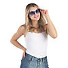 Rimless Blue Glasses - 12 Pc. Image 1