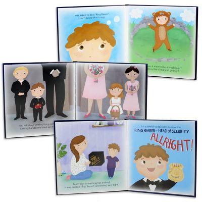 Ring Bearer Gift Set - Includes Book, Badge, and Wedding Ring Security Briefcase Image 1