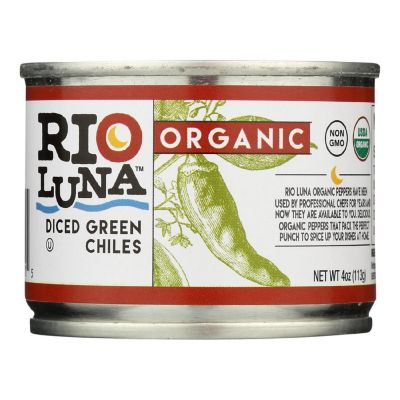 Rio Luna - Organic Green Chiles - Diced - Case of 12 - 4 oz. Image 1