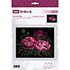 Riolis Cross Stitch Kit Blackwork Lace Peonies Image 1
