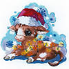 Riolis Cross Stitch Kit New Year's Calf Image 2