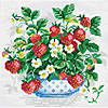 Riolis Diamond Mosaic Kit 10.75" Basket of Strawberries Image 1