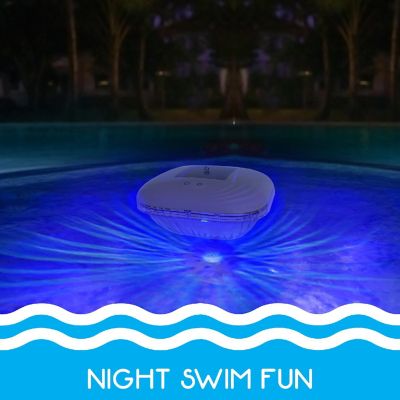 RIPPLE Floating Pool Lights - Solar Powered, Color Changing LED, 9 Modes Image 2