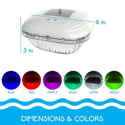 RIPPLE Floating Pool Lights - Solar Powered, Color Changing LED, 9 Modes Image 3
