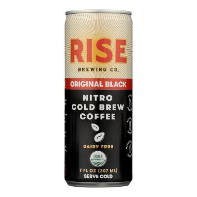 Rise Brewing Co - Cld Brew Coffee Org Black - Case of 12 - 7 FZ Image 1