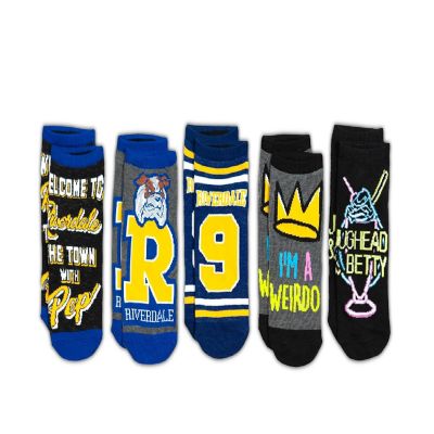 Riverdale Quotes Design Novelty Low-Cut Ankle Socks for Men & Women - 5 Pairs Image 2