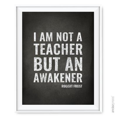 Robert Frost Teacher Quote, 1-Pack Image 1