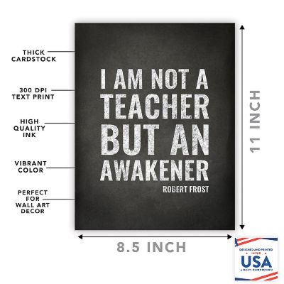 Robert Frost Teacher Quote, 1-Pack Image 1