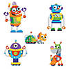 Robot Party Wall Cutouts - 6 Pc. Image 1