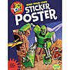 Robot Space Invasion-3D Poster Sticker Acitivity Book Image 1