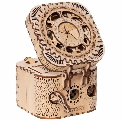 Robotime 3D Wooden Puzzle Password Treasure Storage Box - Assembly Model - Building Kit Toys for Children and Adults Image 1
