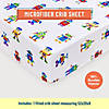 Robots Microfiber Fitted Crib Sheet Image 1