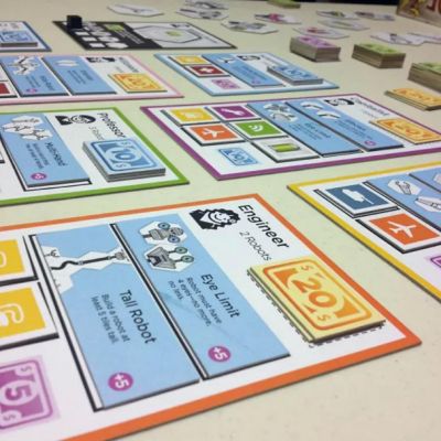 Robots on the Line Tile Game Image 1