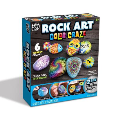 Rock Art Color Craze DIY Craft Kit  Includes 2 lbs of Premium Rock Image 1