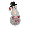 Roman - 3' Pre-Lit Metal Snowman Outdoor Christmas Decor Image 1