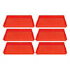 Romanoff Creativitray Finger Paint Tray, Red, Pack of 6 Image 1