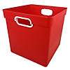 Romanoff Cube Bin, Red, Pack of 3 Image 1