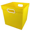 Romanoff Cube Bin, Yellow, Pack of 3 Image 1