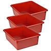 Romanoff Double Stowaway Tray Only, Red, Pack of 3 Image 1