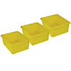 Romanoff Stowaway 5" Letter Box no Lid, Yellow, Pack of 3 Image 1