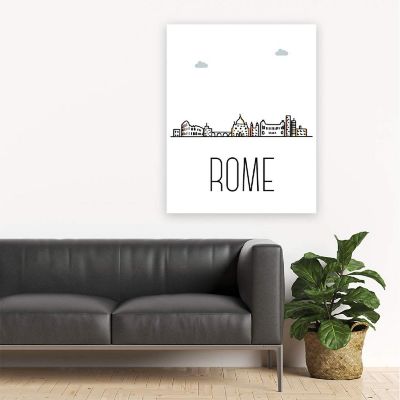Rome Skyline Color 16x20in 1-Pack Image 3