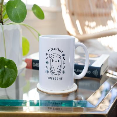 Ron's Gone Wrong "Technically Awesome" Ceramic Mug Exclusive  Holds 11 Ounces Image 1