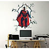 Roommates Alex Ross Superman Cracked Peel And Stick Giant Wall Decal Image 1