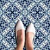 RoomMates Amalfi Blue Peel And Stick Floor Tile Image 1