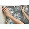 Roommates Batik Jacobean Peel & Stick Wallpaper - Grey Image 2