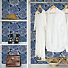 RoomMates Bed of Roses Peel and Stick Wallpaper - Blues Image 1