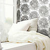 RoomMates Bed of Roses Peel and Stick Wallpaper - Greys Image 1