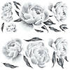 Roommates Black Peonies Peel And Stick Giant Wall Decals Image 2