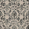 RoomMates Blooming Damask Taupe Peel and Stick Wallpaper Image 1