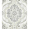 Roommates Bohemian Damask Peel & Stick Wallpaper - Taupe Image 1