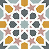 RoomMates Calliope Colorful Moroccan Peel And Stick Floor Tile Image 1