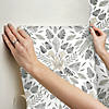 RoomMates Cat Coquillette Tropical Peel & Stick Wallpaper, Grey Image 1