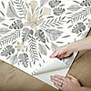 RoomMates Cat Coquillette Tropical Peel & Stick Wallpaper, Grey Image 2