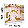 RoomMates Cheetah Cheetah Peel and Stick Wallpaper - Pinks Image 2