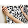 Roommates Clara Jean April Showers Peel & Stick Wallpaper - Black Image 2