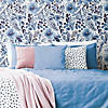 Roommates Clara Jean April Showers Peel & Stick Wallpaper - Blue Image 1