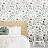 Roommates Clara Jean April Showers Peel & Stick Wallpaper - Green Image 1