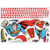 Roommates Classic Superman Peel And Stick Giant Wall Decals With Alphabet Image 2